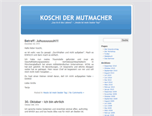 Tablet Screenshot of blog.koschi.de